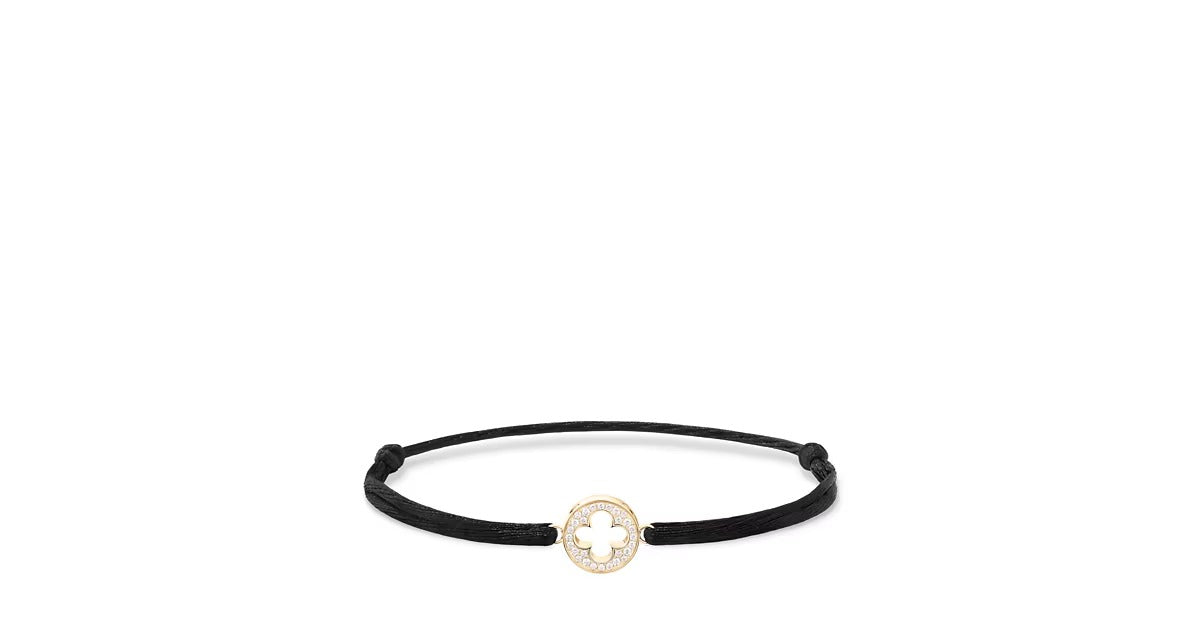 Empreinte Cord Bracelet, Yellow Gold and Diamonds