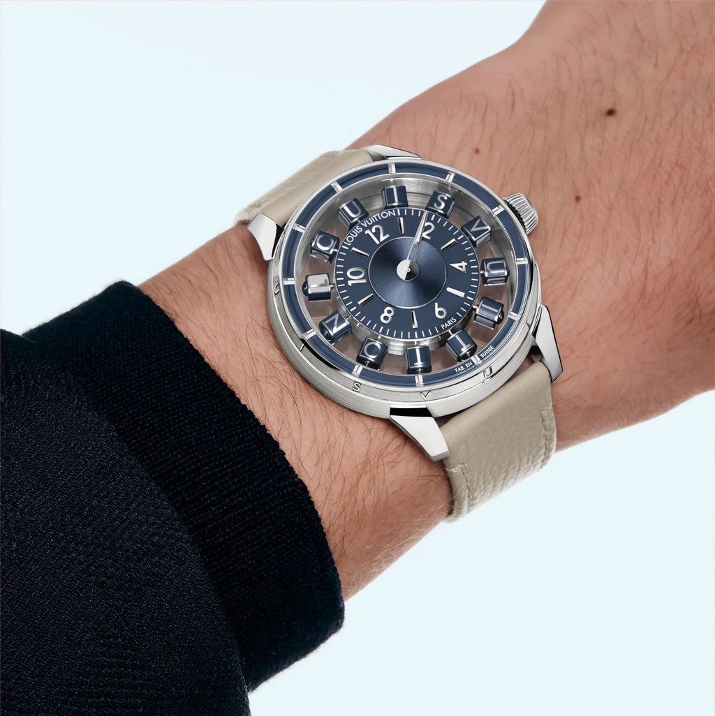 Tambour Taiko Spin Time Air, Automatic, 42.5mm, White gold