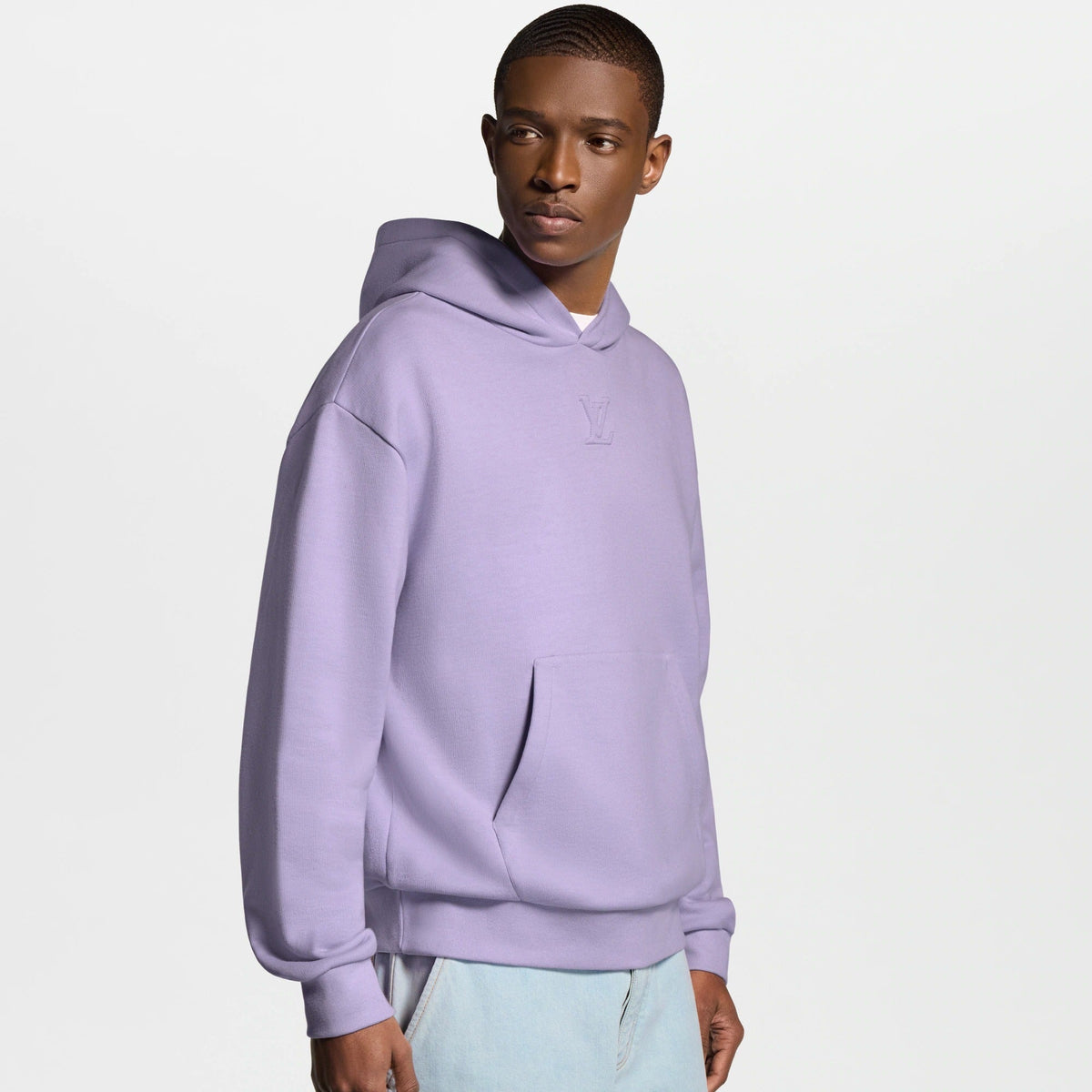Embossed Signature Cotton Hoodie