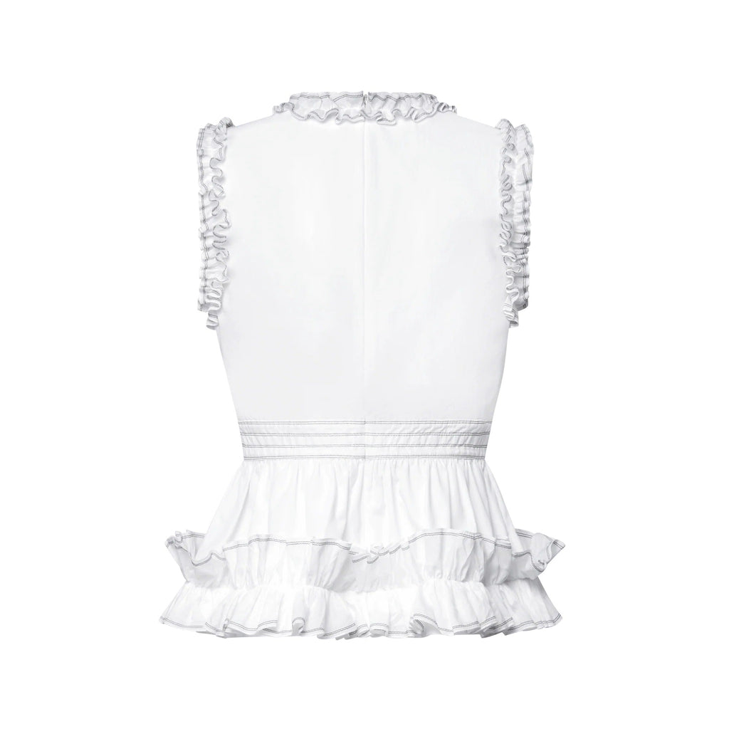 Ruffle Trim Top