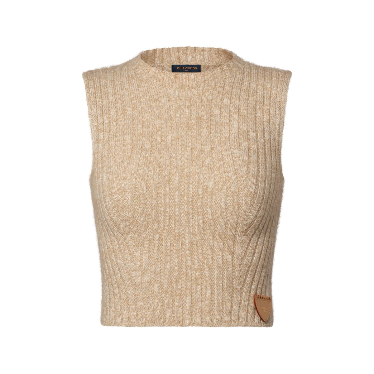 Cropped Ribbed Knit Top