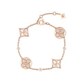 Color Blossom BB Star and Sun Multi-Motif Bracelet, Pink Gold, White Mother-of-Pearl and Diamonds