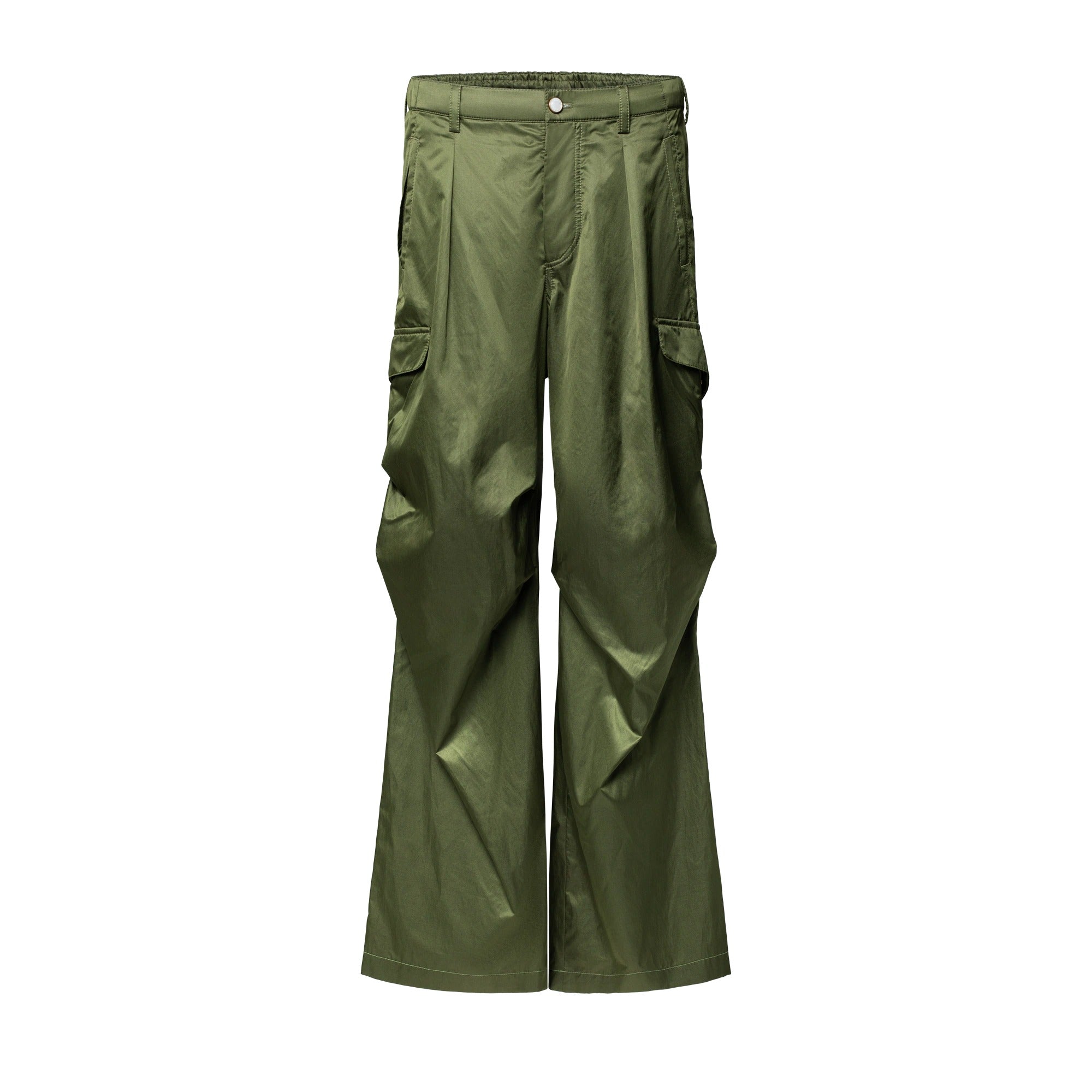 Silk Cotton Cargo Pants
