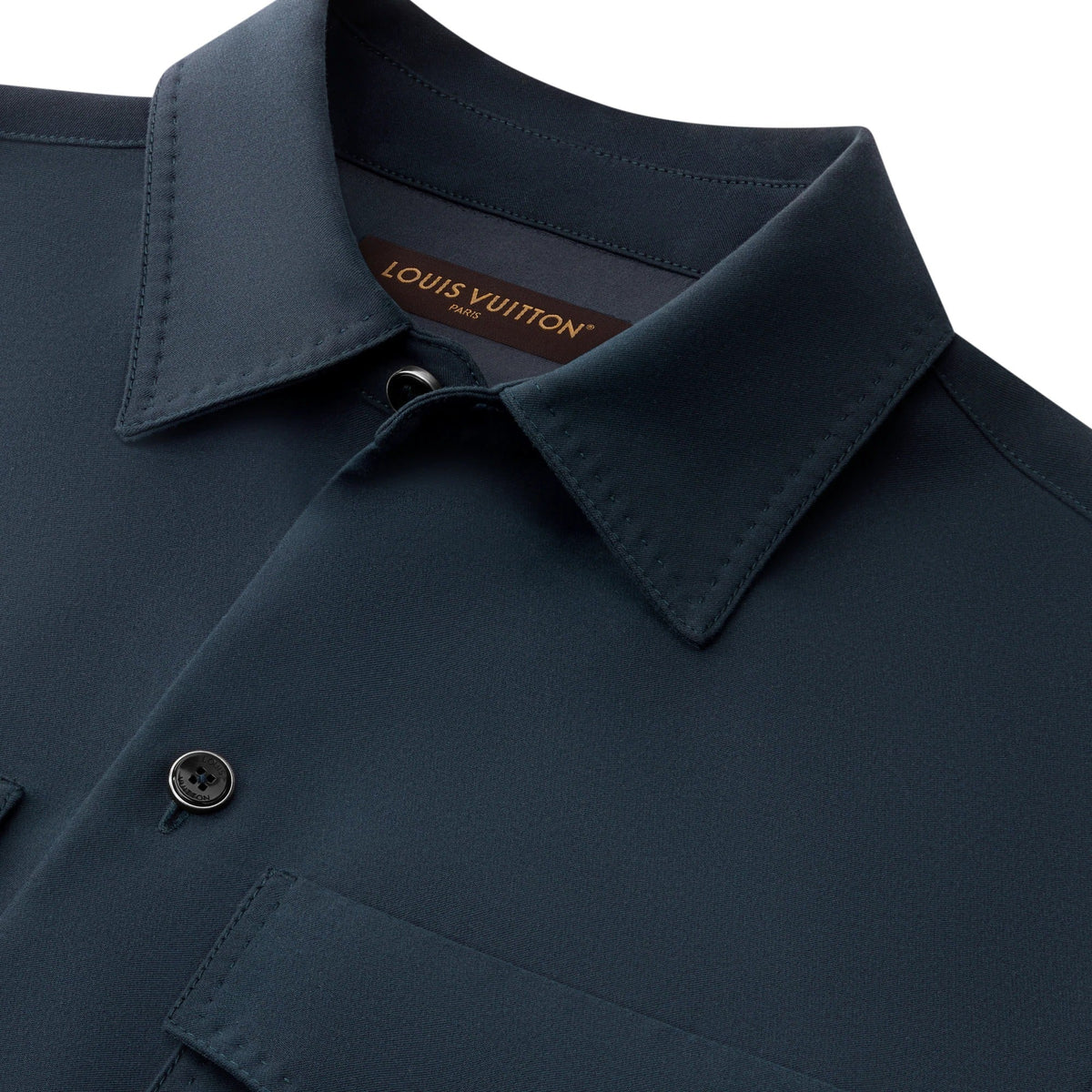 Long-Sleeved Cotton-Silk Crepe Shirt