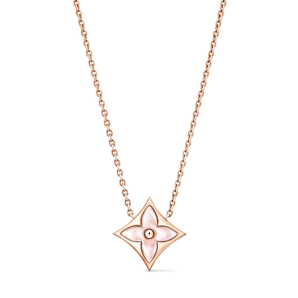 Color Blossom M Star Pendant, Rose Gold and Pink Mother-of-Pearl