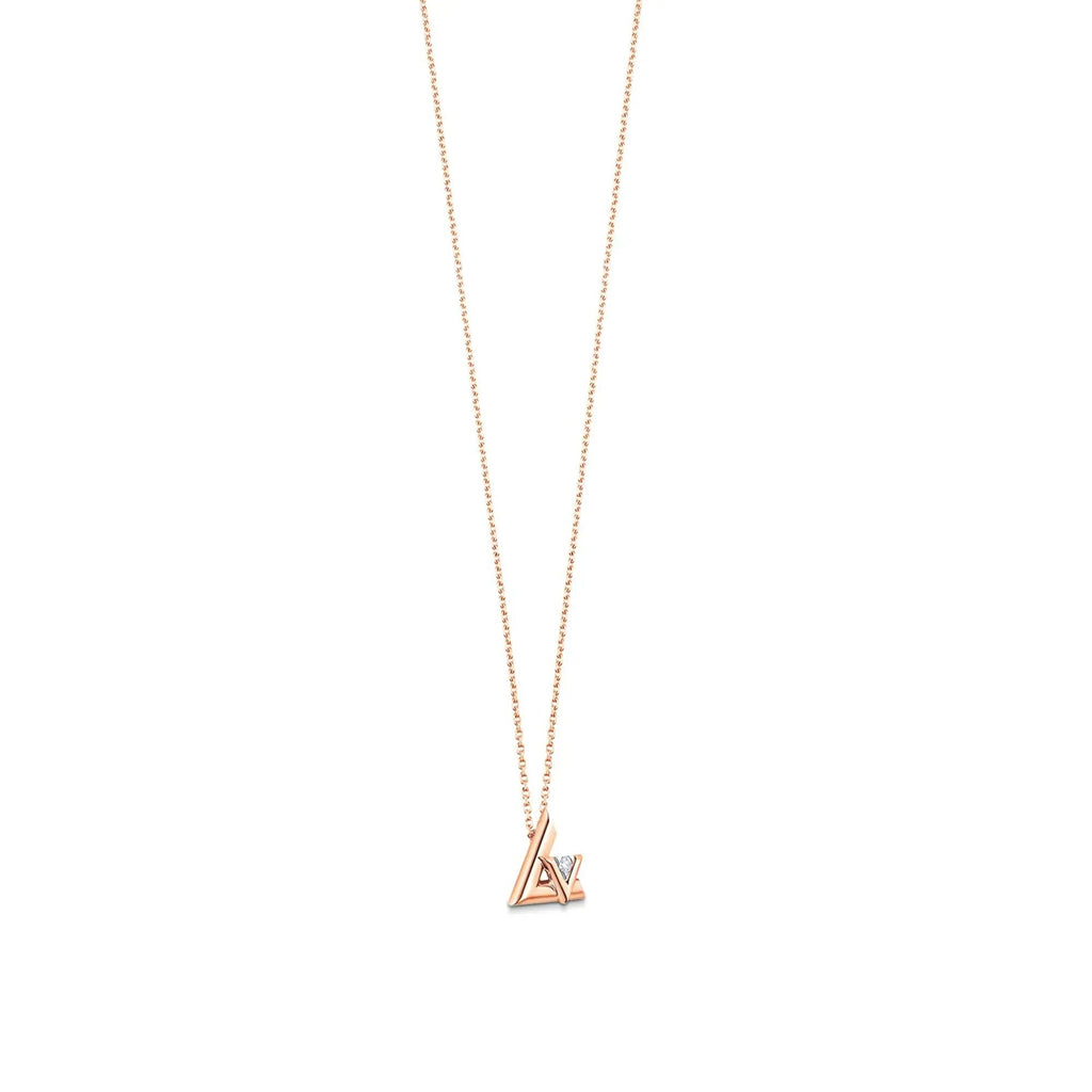 LV Volt One Small Pendant, Pink Gold And Diamond