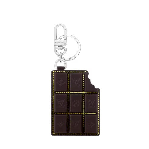 LV Chocolate Bar Key Holder and Bag Charm