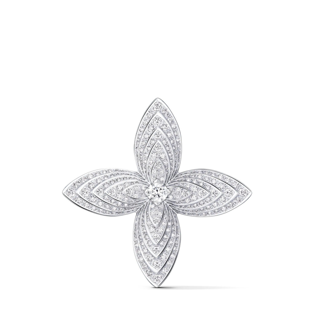 Idylle Blossom Brooch, White Gold & Diamonds