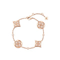 Color Blossom BB Star and Sun Multi-Motif Bracelet, Pink Gold and Diamonds