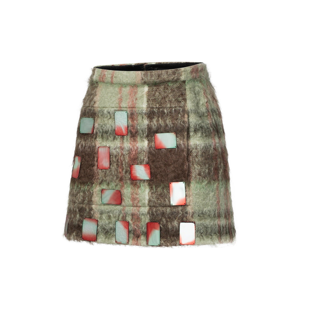 Mirror Charm Tartan Skirt