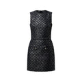 Monogram Tweed Fitted Dress