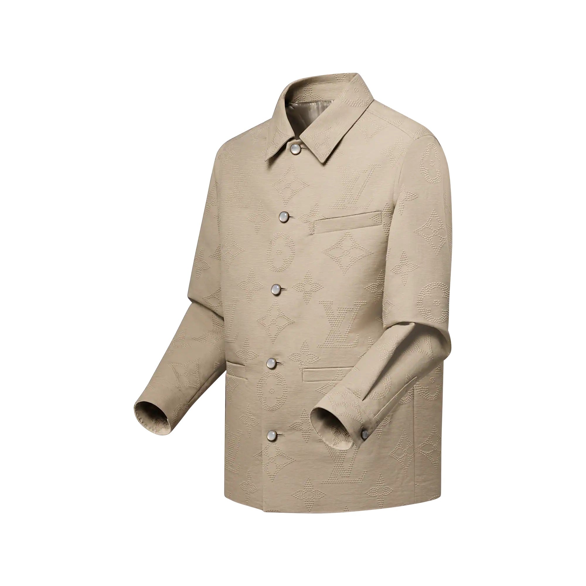 Monogram Embroidered Chic Overshirt