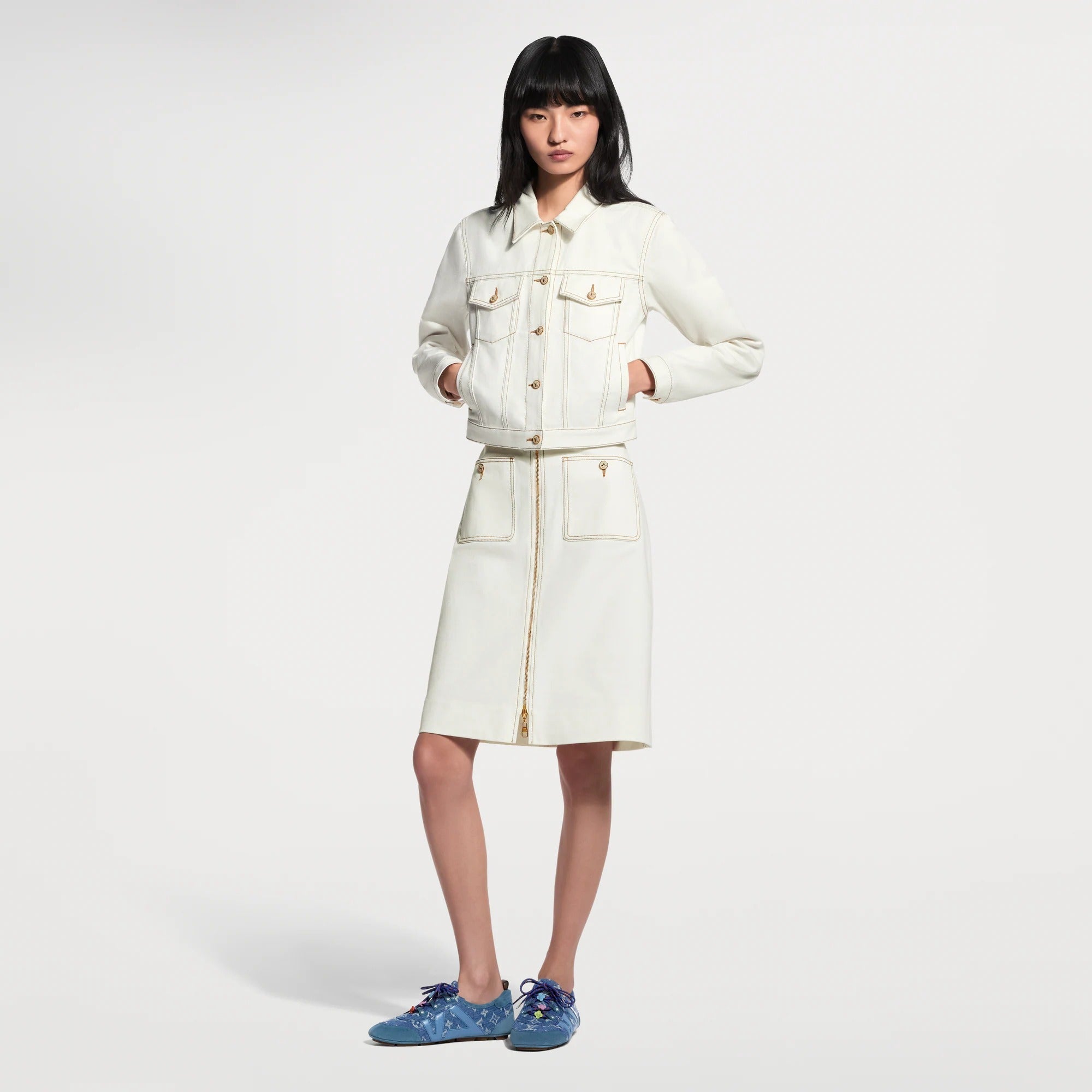 Contrast Stitch Utility Jacket