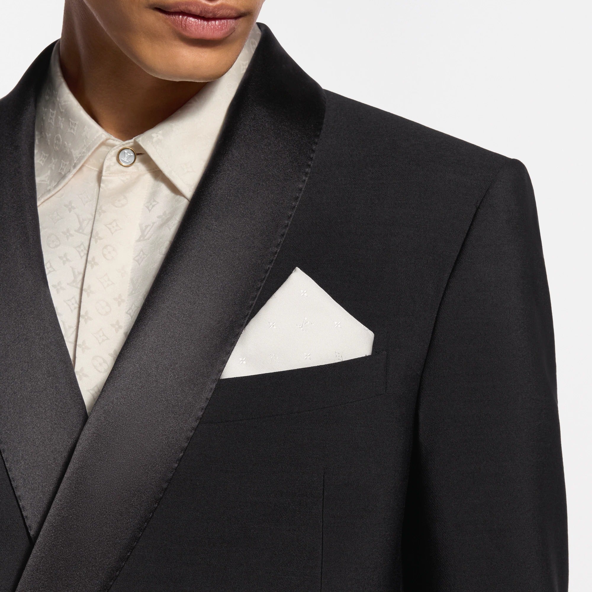 Mini Monogram Spaced Out Pocket Square