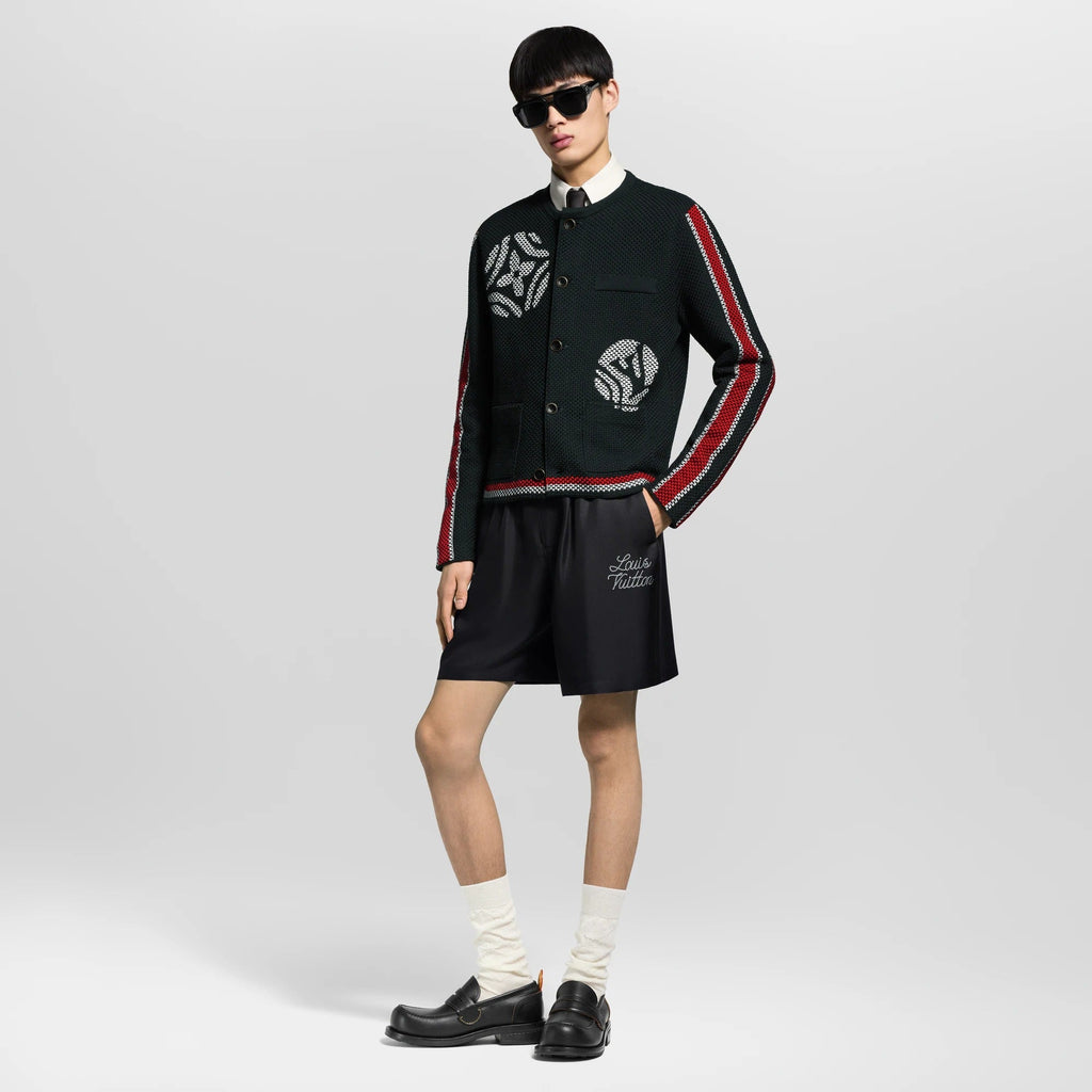 Printed Signature Silk Shorts
