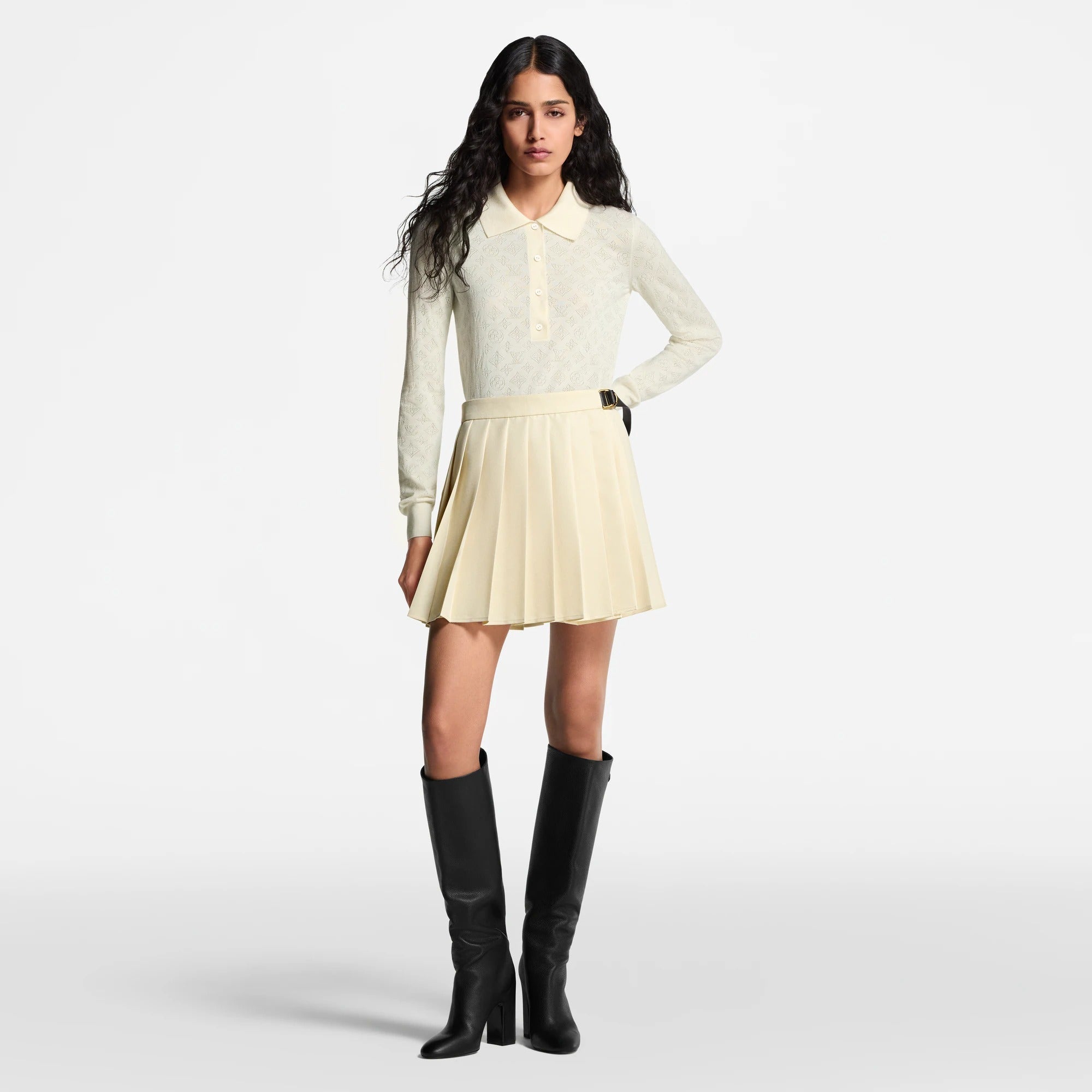 Mahina Long-Sleeved Polo Top