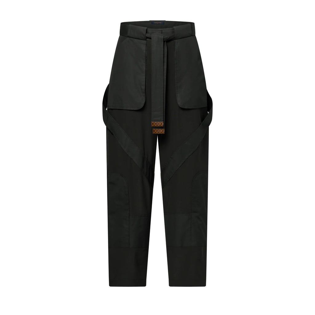 Poplin Insert Silk Cargo Pants