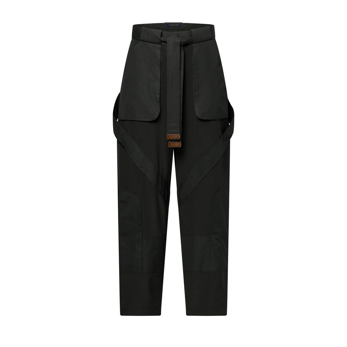 Poplin Insert Silk Cargo Pants