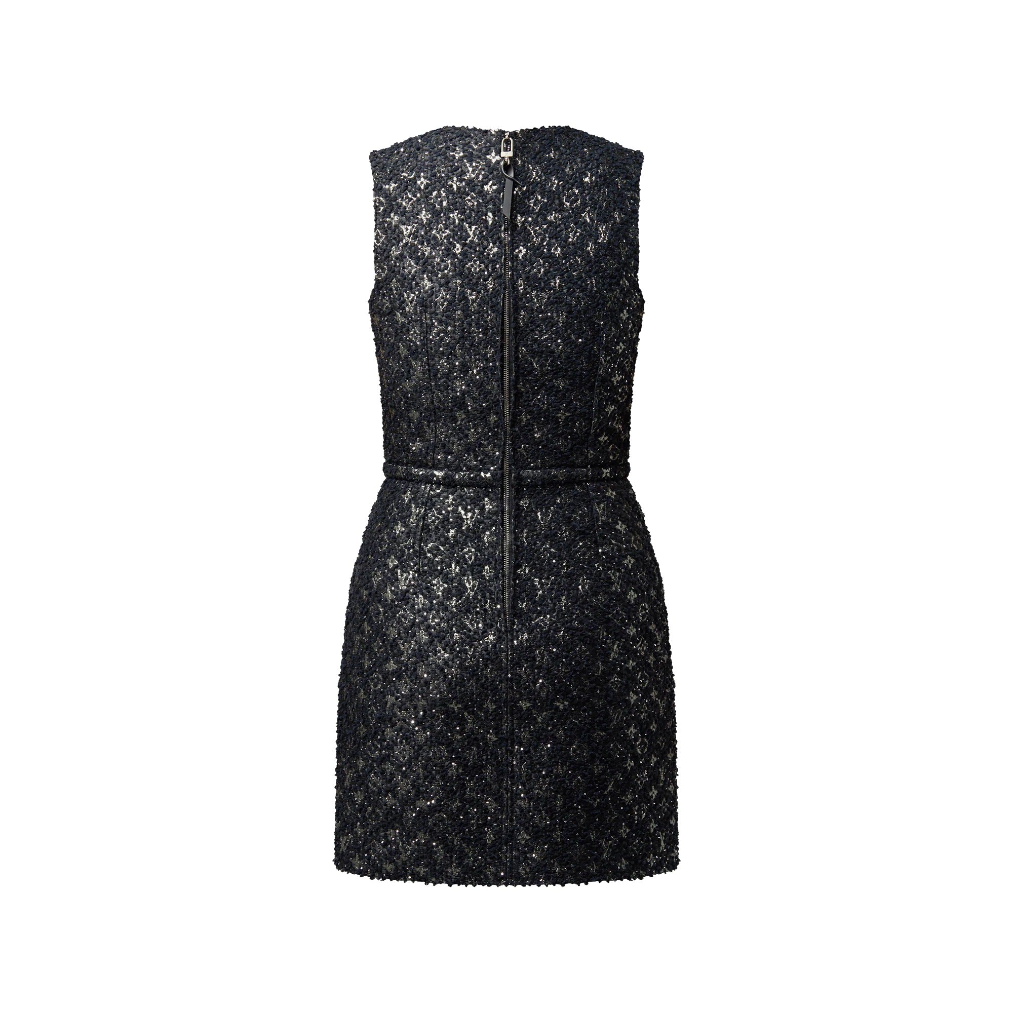 Monogram Tweed Fitted Dress