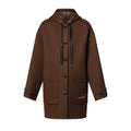 Hooded Button-Up Coat