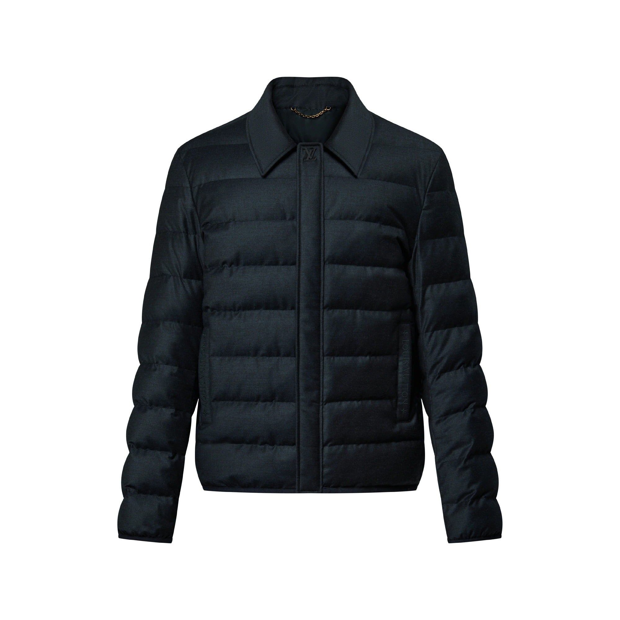 Wool-Silk Blend Light Down Blouson