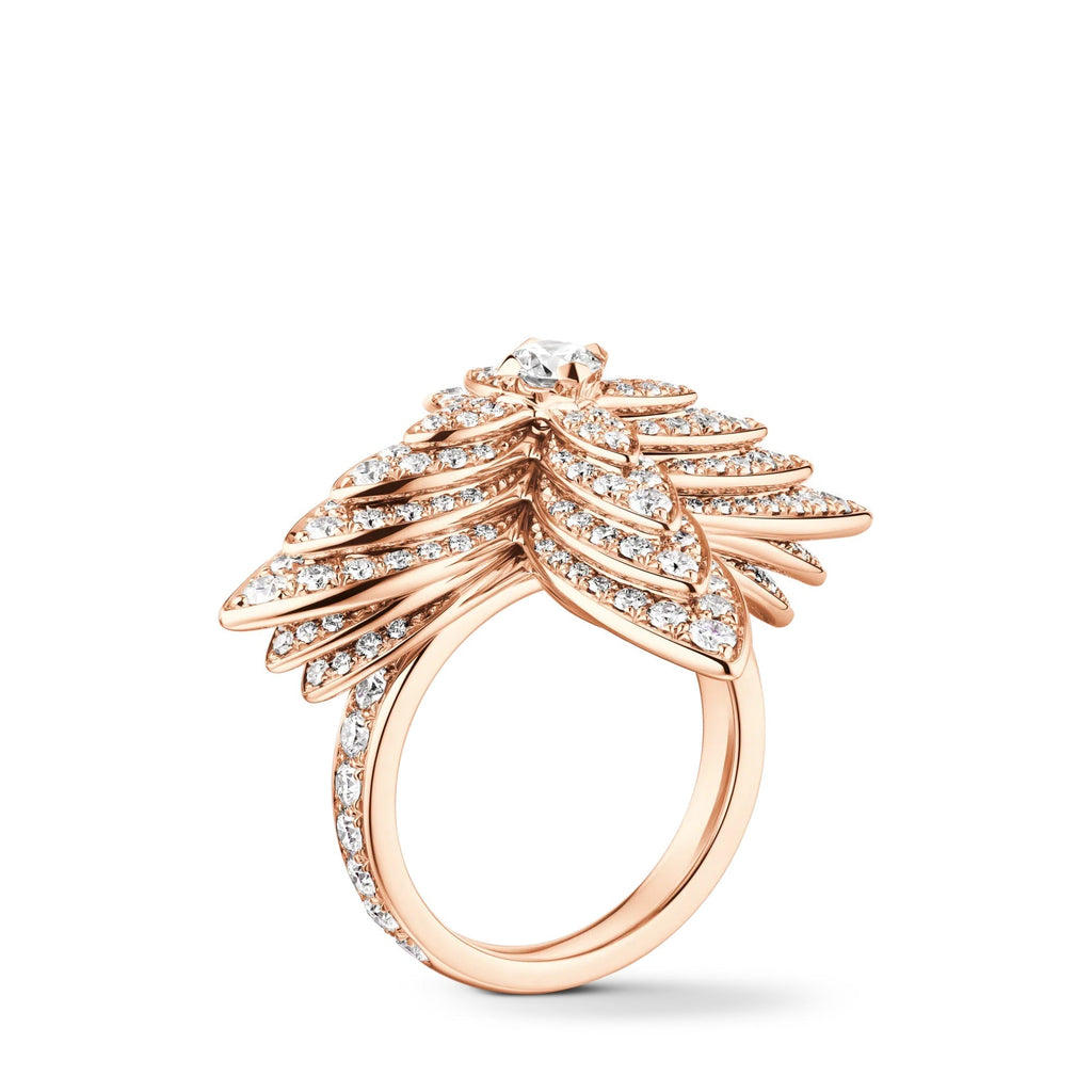 Idylle Blossom Ring, Rose Gold and Diamonds