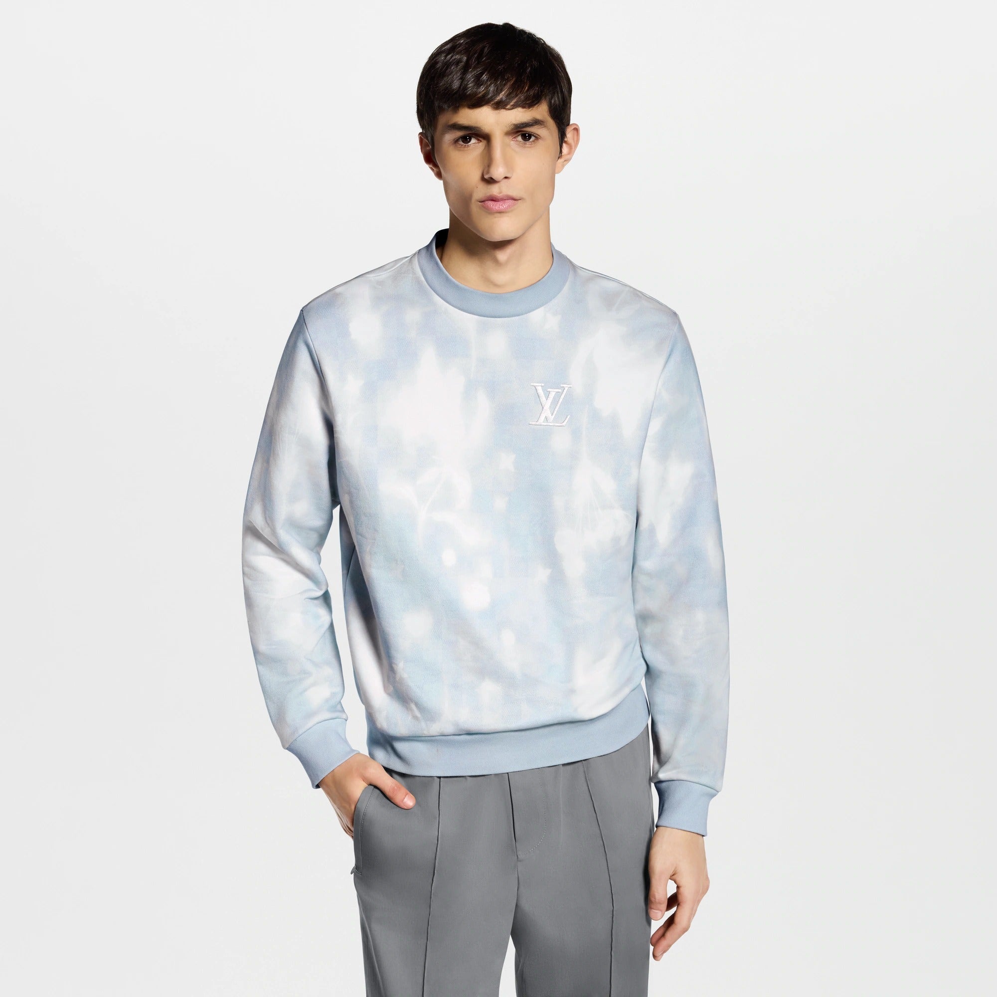 Long-Sleeved Printed Crewneck