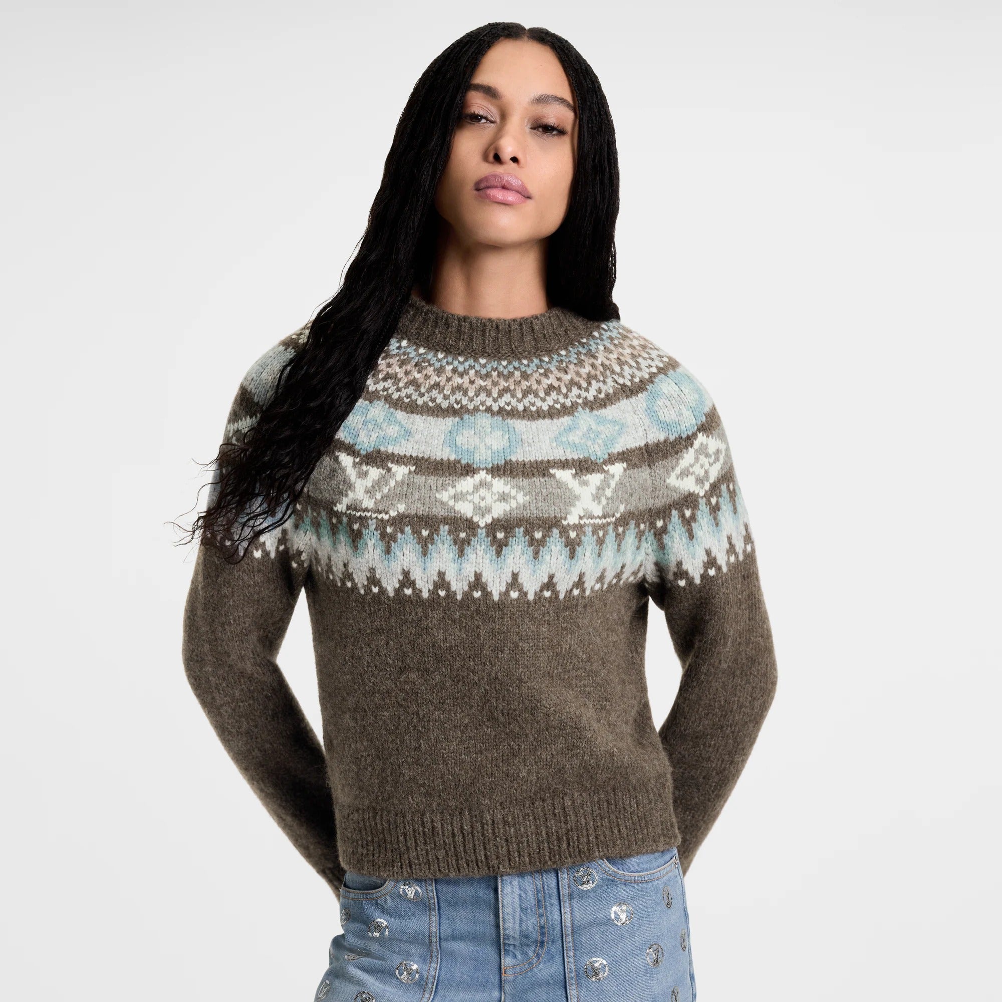 Graphic Signature Knit Pullover