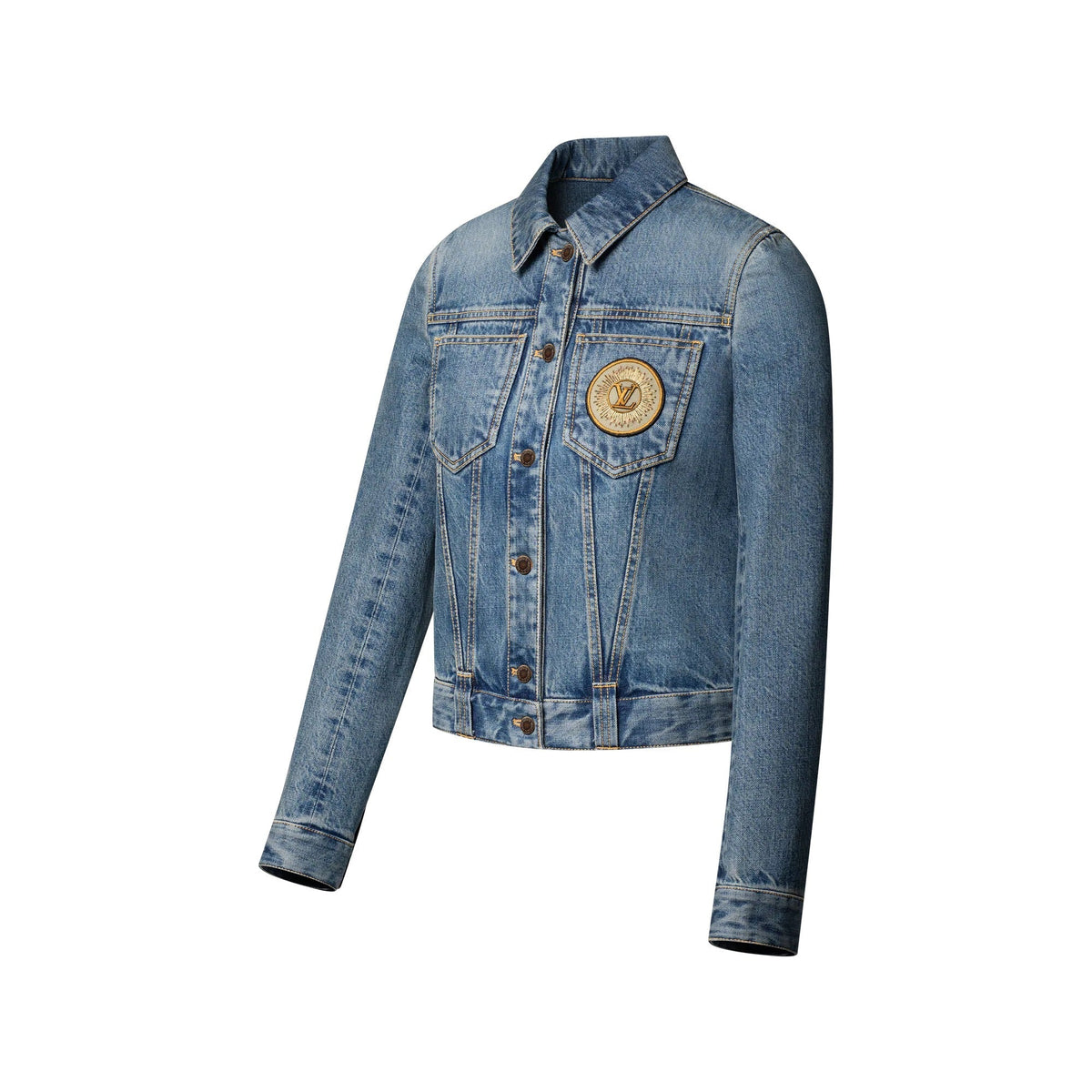 LV Patch Denim Jacket