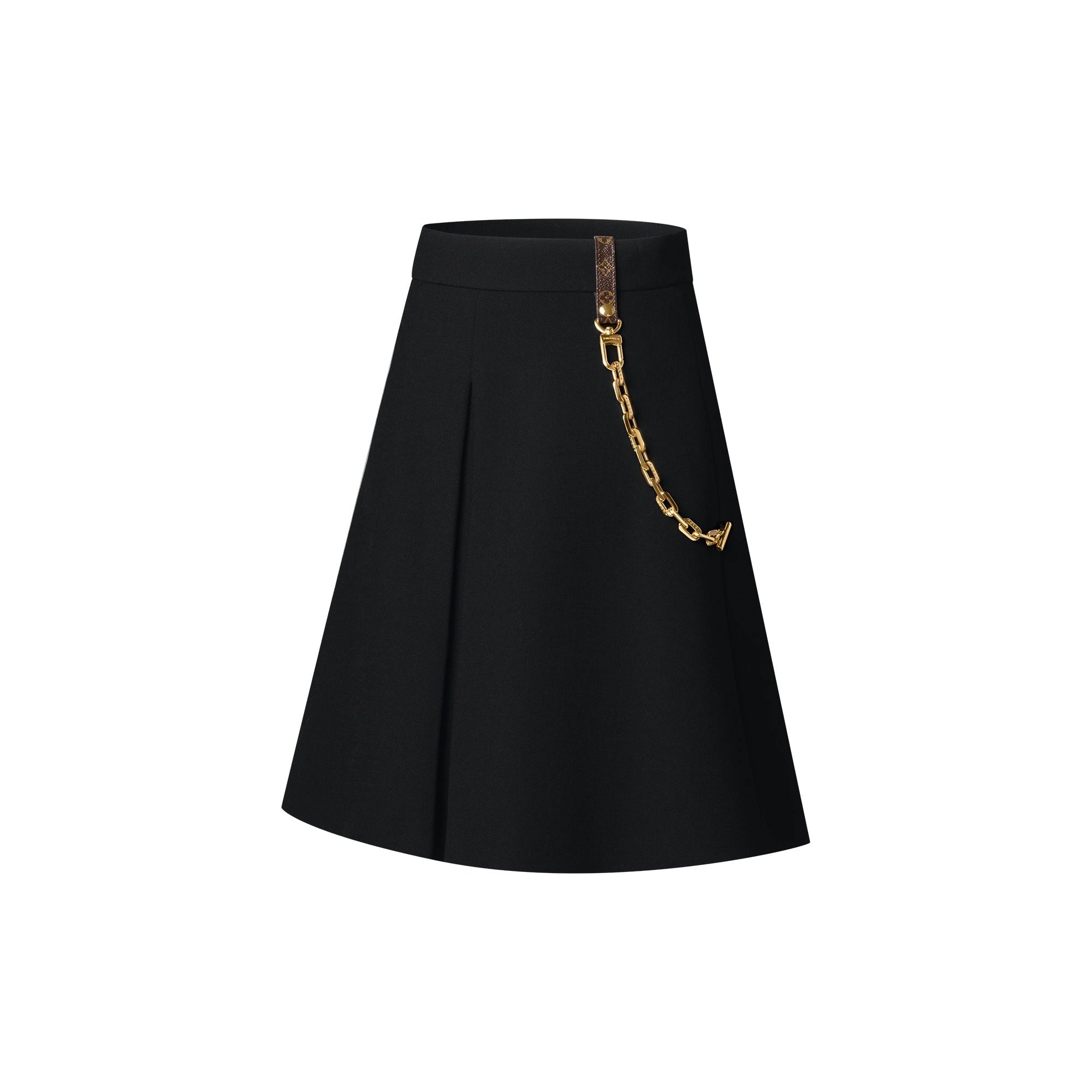 Chain Detail A-Line Mini Skirt