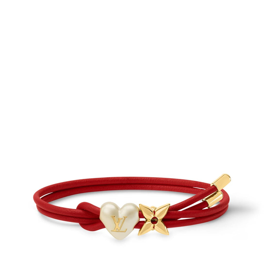 LV Bloom Pearl Heart Bracelet