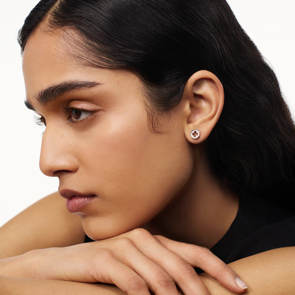 Empreinte Ear Studs, White Gold