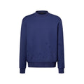 Gradient Signature Flock Print Long-Sleeved Crewneck