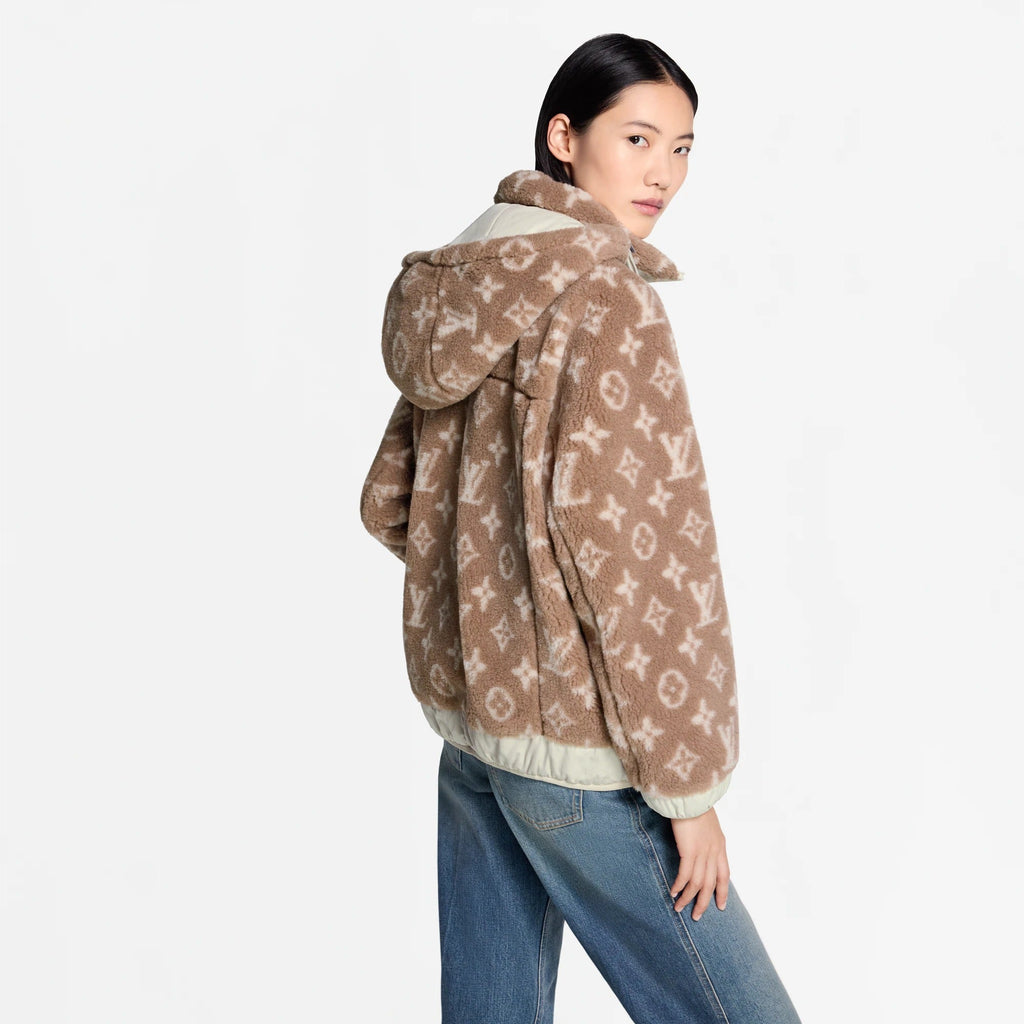 Monogram Fleece Hooded Jacket