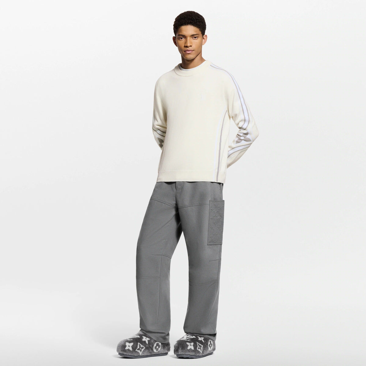 Cashmere Mix Cargo Pants