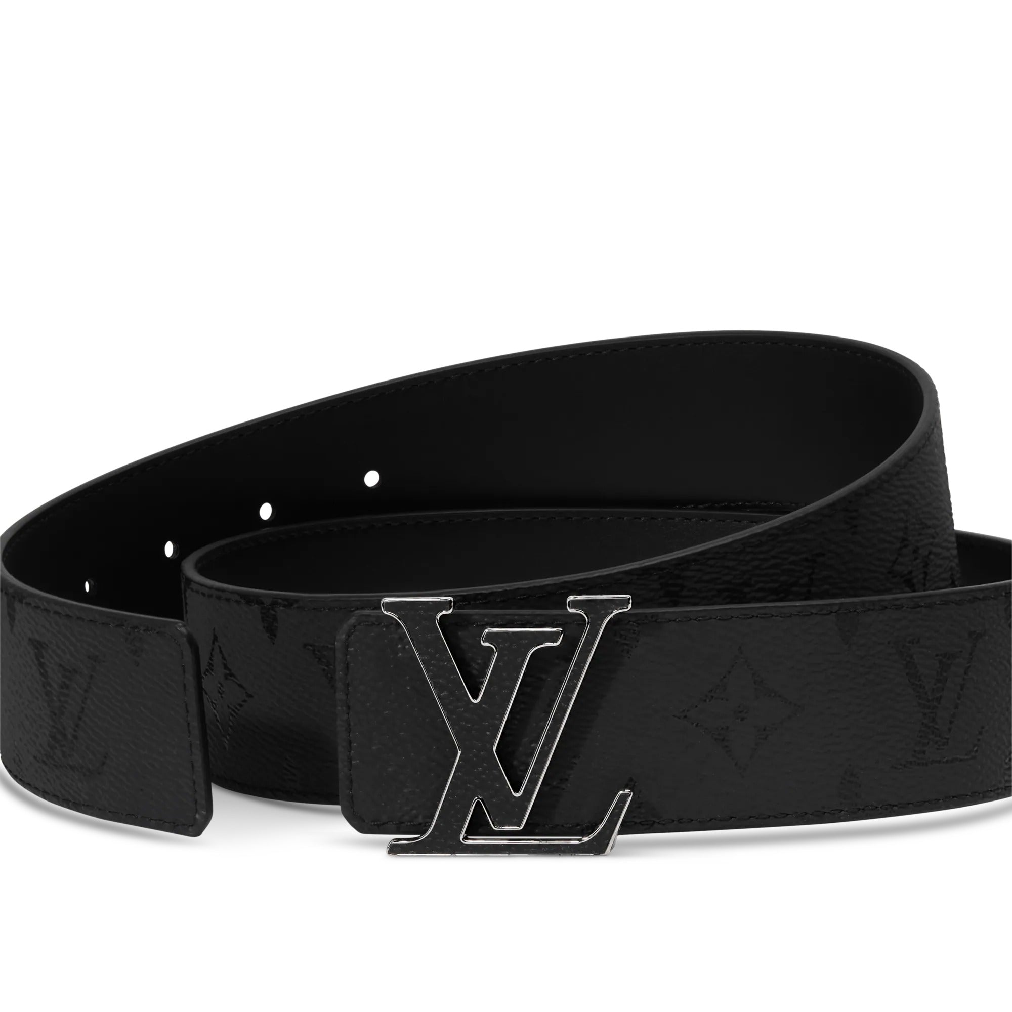 LV Initiales Monogram Reflective 40mm Reversible Belt