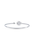 Idylle Blossom Twist Bracelet, White Gold And Diamonds
