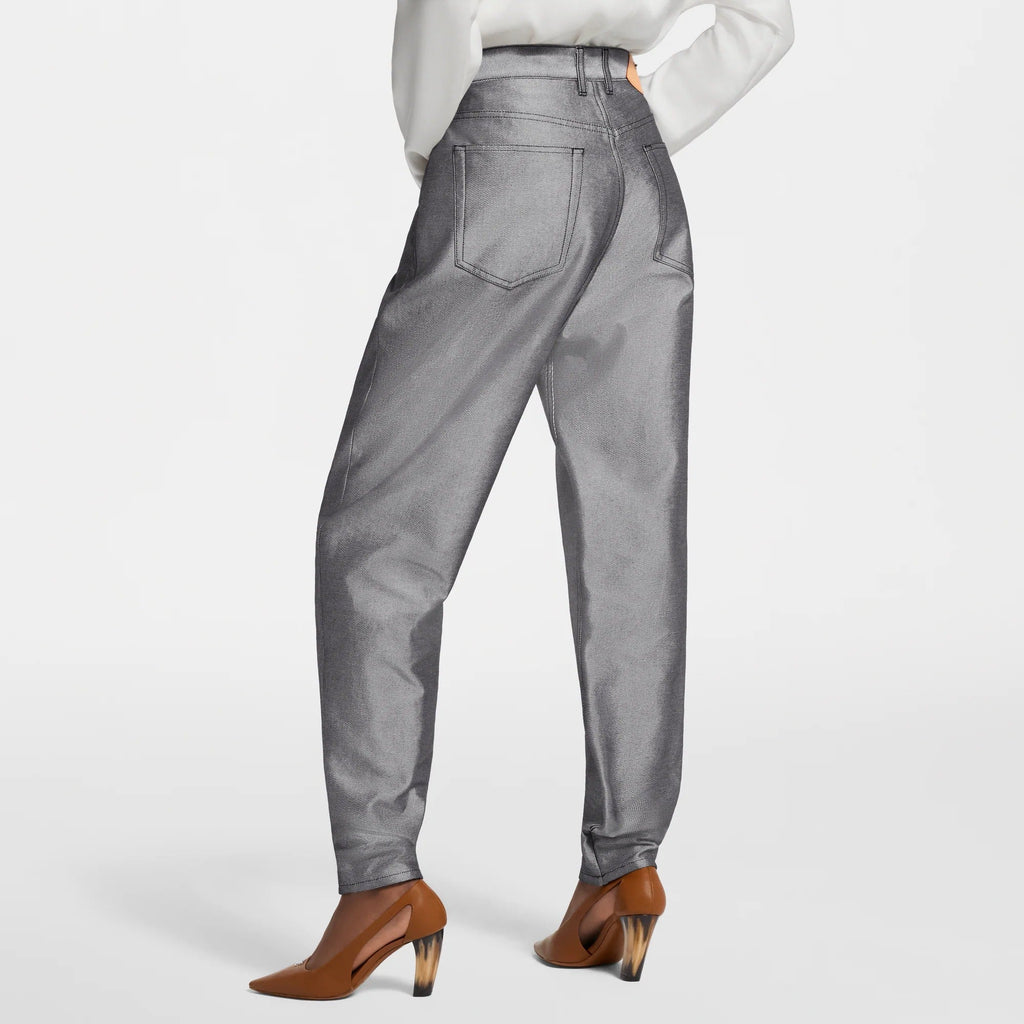 Silver Denim Balloon Jeans
