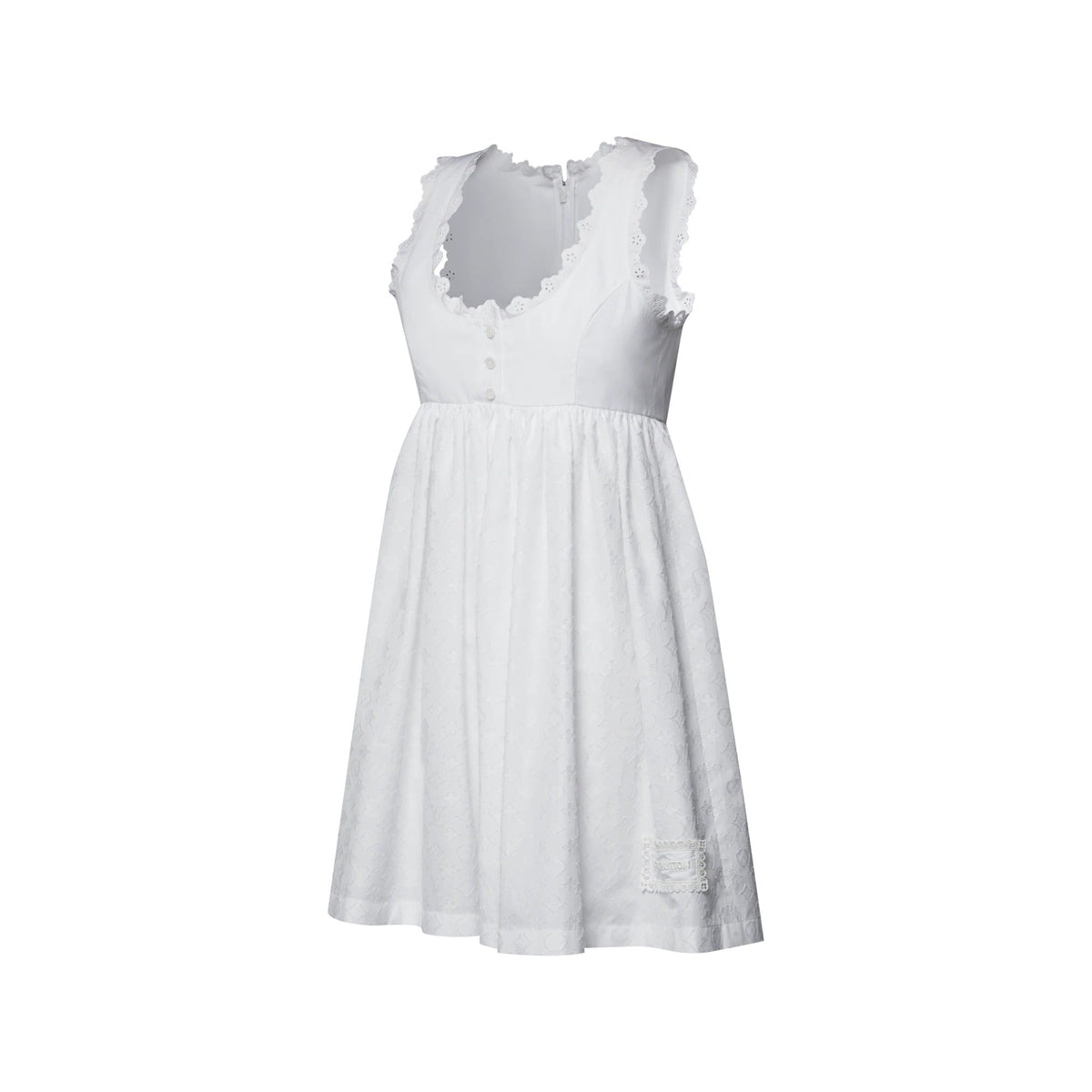 Broderie Trim Babydoll Dress