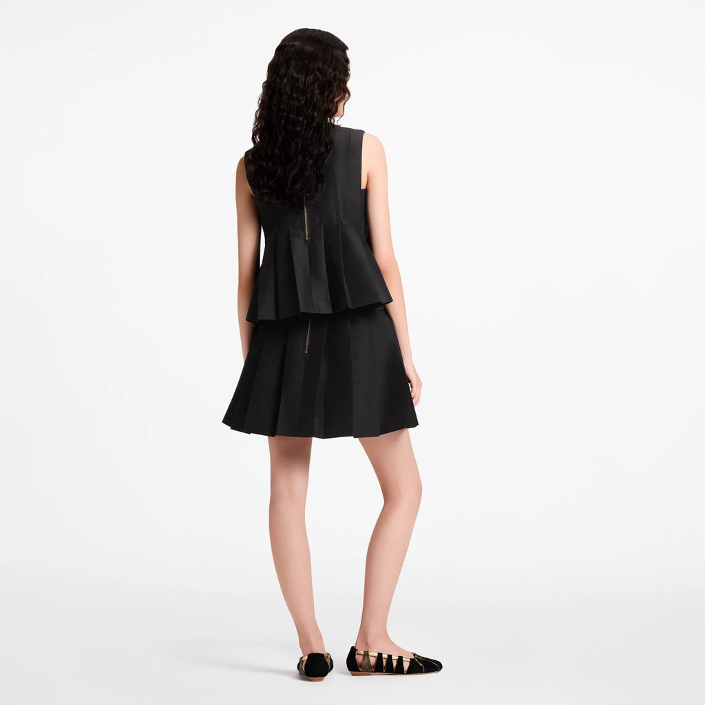 Pleated Mini Skirt