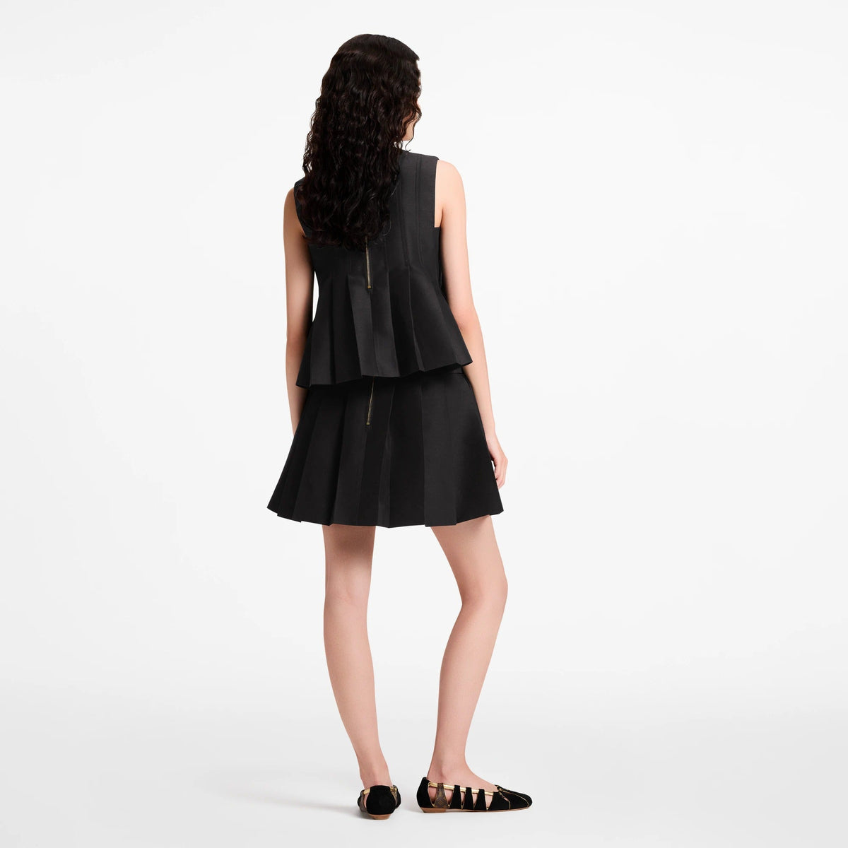Pleated Mini Skirt