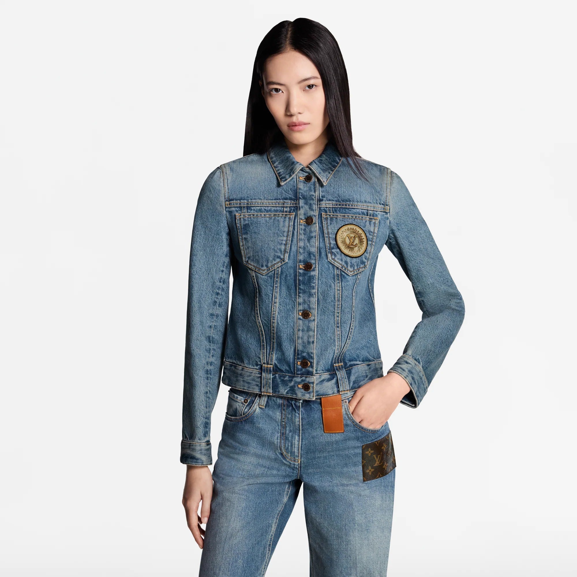 LV Patch Denim Jacket