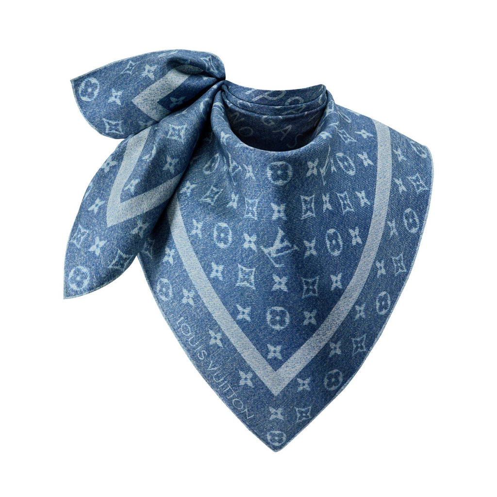 LV Denim Stamp Square 90