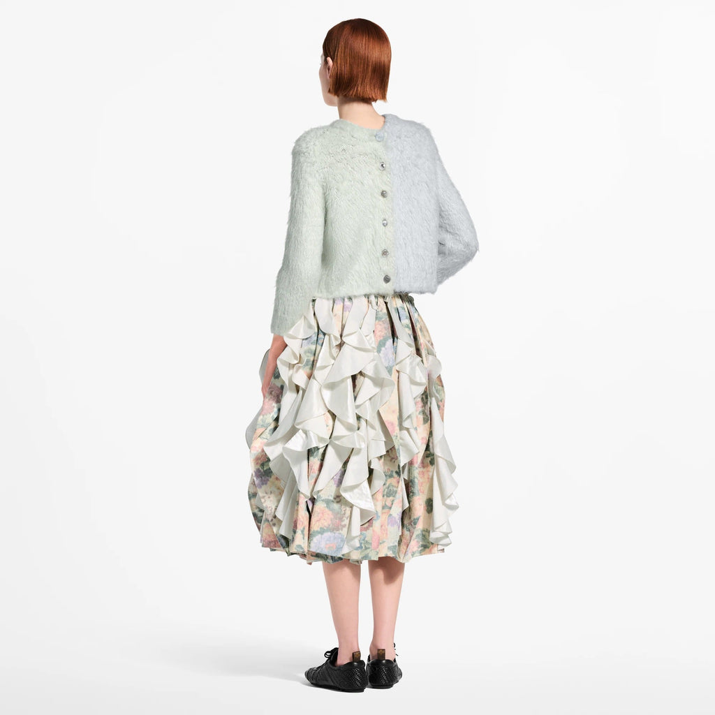 Double Jewel Button Brushed Cardigan
