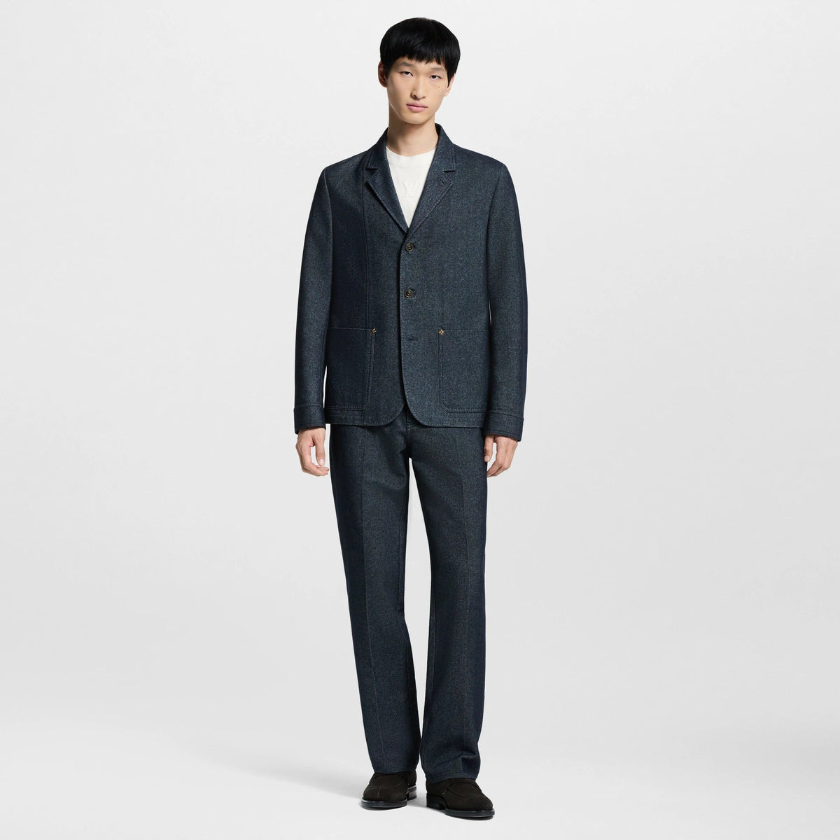 Cashmere Blend Denim Jacket