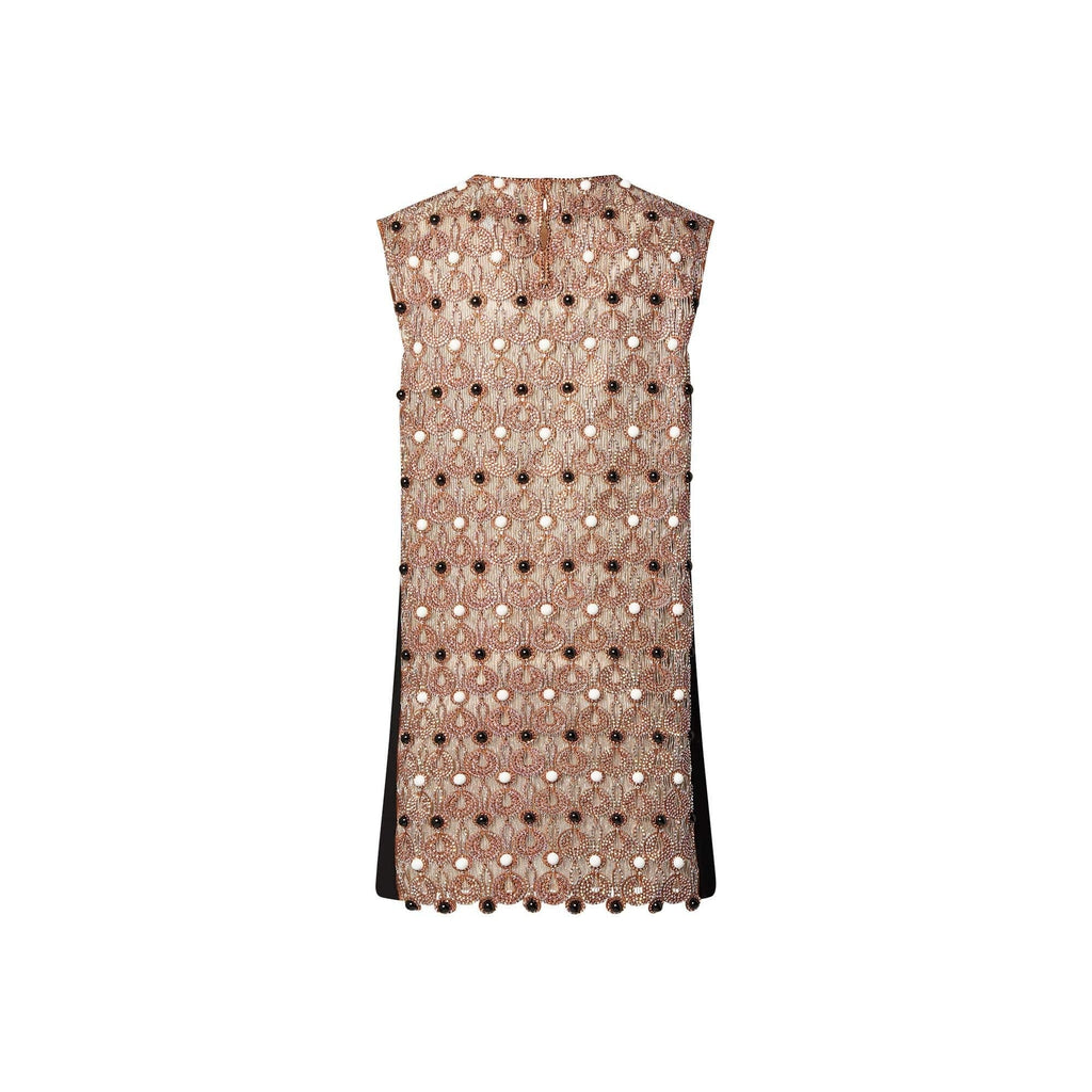 Beaded Embroidered Mini Dress