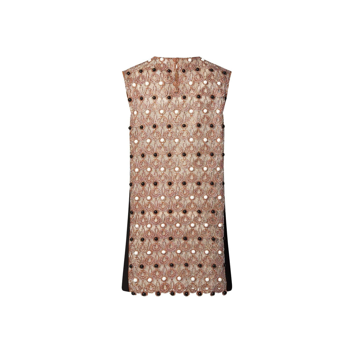 Beaded Embroidered Mini Dress
