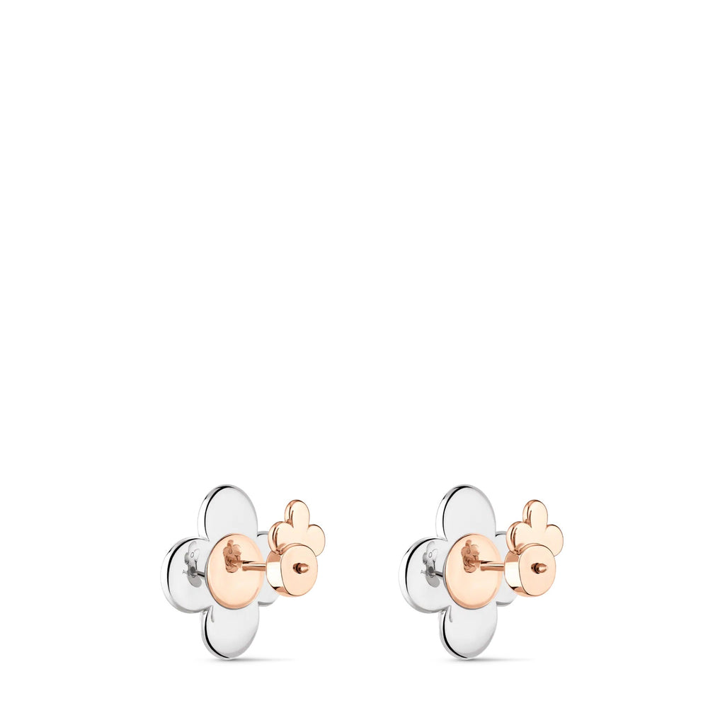 Vivienne Earrings, 3 Golds and Diamonds
