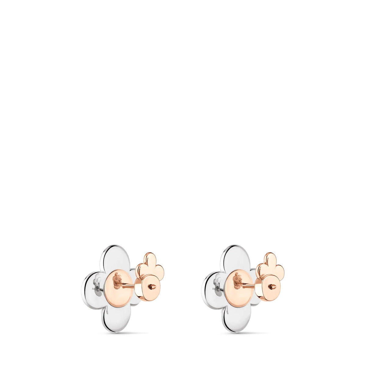 Vivienne Earrings, 3 Golds and Diamonds