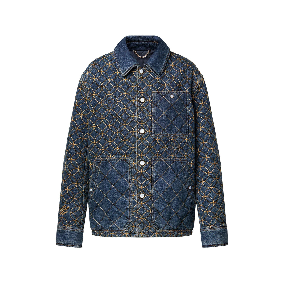 Embroidered Denim Blouson